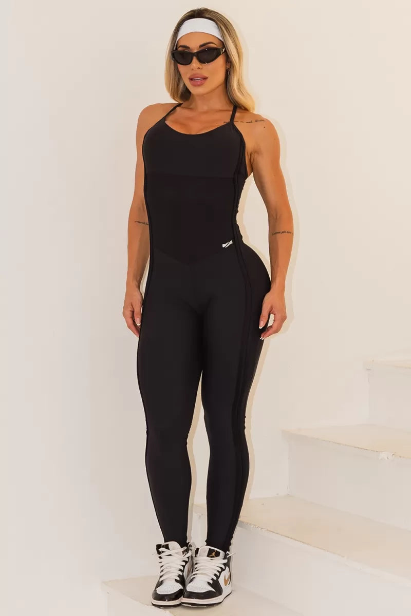 College Black Jumpsuit