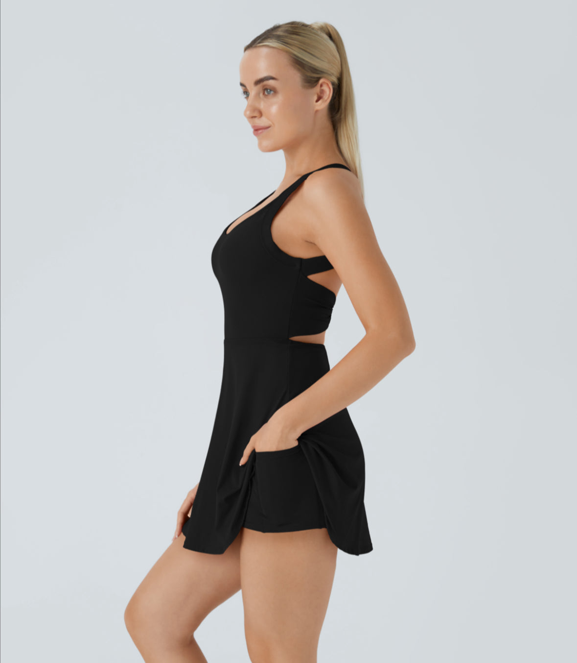 Backless Twisted Active Dress