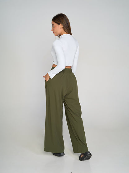 Élite White Crop Top