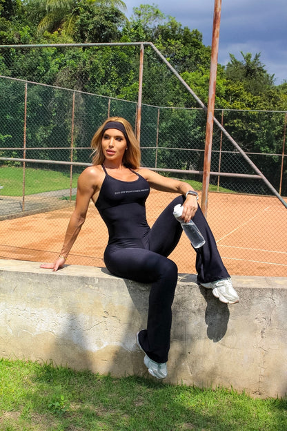 Flare Black Jumpsuit