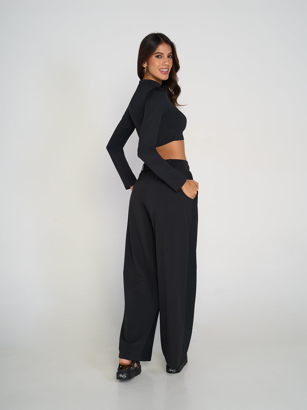 Elite Black Crop Top