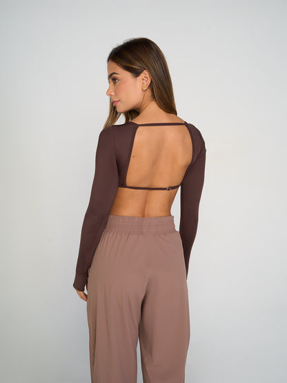 Glowing Chocolate Crop Top