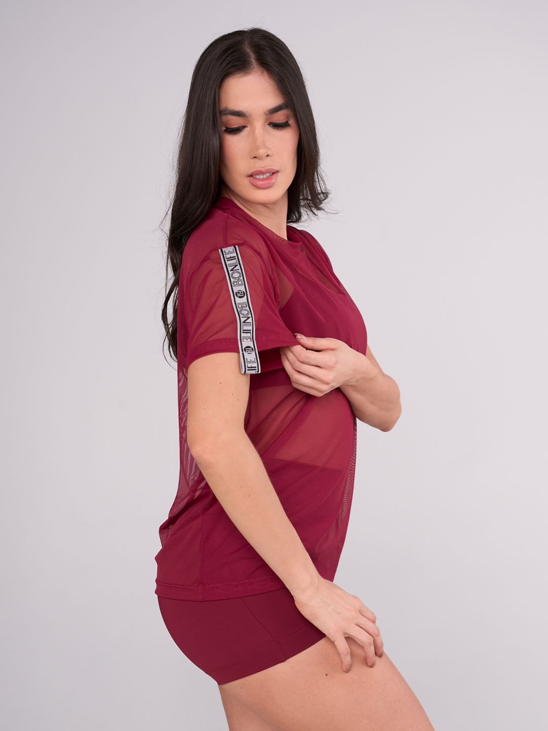 Aura Wine Bluse