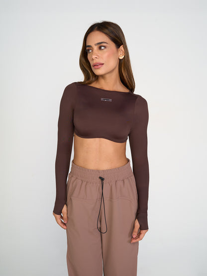 Glowing Chocolate Crop Top