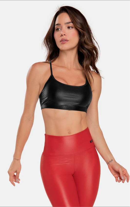 Leather-effect Top